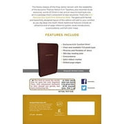 KJV, Reference Bible, Personal Size Giant Print, Bonded Leather, Burgundy, Red Letter Edition (Large Print) (Hardcover)