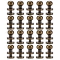 thumbnail image 1 of Brass Rivets, 20 Set Brass Rivets Bronze Hardware Monk Head Accessories with Wear Resist for Belts, Purses, Shoes, Clothes, Leather, DIY Projects, 1 of 7