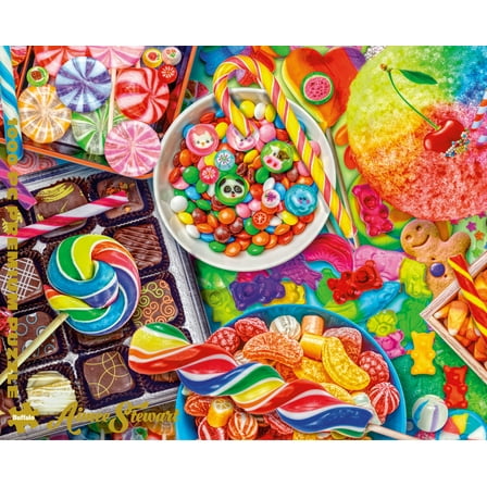 Buffalo Games 1000-Piece Premium Gold Collection Candylicious Adult Interlocking Jigsaw Puzzle