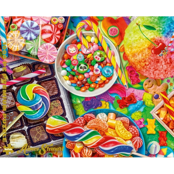 Buffalo Games 1000-Piece Premium Gold Collection Candylicious Adult Interlocking Jigsaw Puzzle