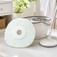 thumbnail image 4 of Spin Mop Replacement Head, Washable Microfiber Mop Refill with 6.3 Inch Round Head, Universal-Style Cleaning Pad for 360° Rotating Mop Systems and Household Floors, 4 of 4