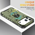 thumbnail image 6 of ELEHOLD Heavy Duty Rugged Case for iPhone 17 Pro Max,360° Ring Holder Kickstand Anti-Slip Work with Magnetic Car Mount Shockproof Protective Case,Armygreen, 6 of 8