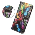 thumbnail image 4 of Leather For Samsung Galaxy A57 5G 6.7-inch Wallet Case Crystal Material  Butterflys&Flowers, With Card Holder,Wristband， Magnetic Clasp Kickstand Folio Cover,Color-6,For Galaxy A57 5G, 4 of 10