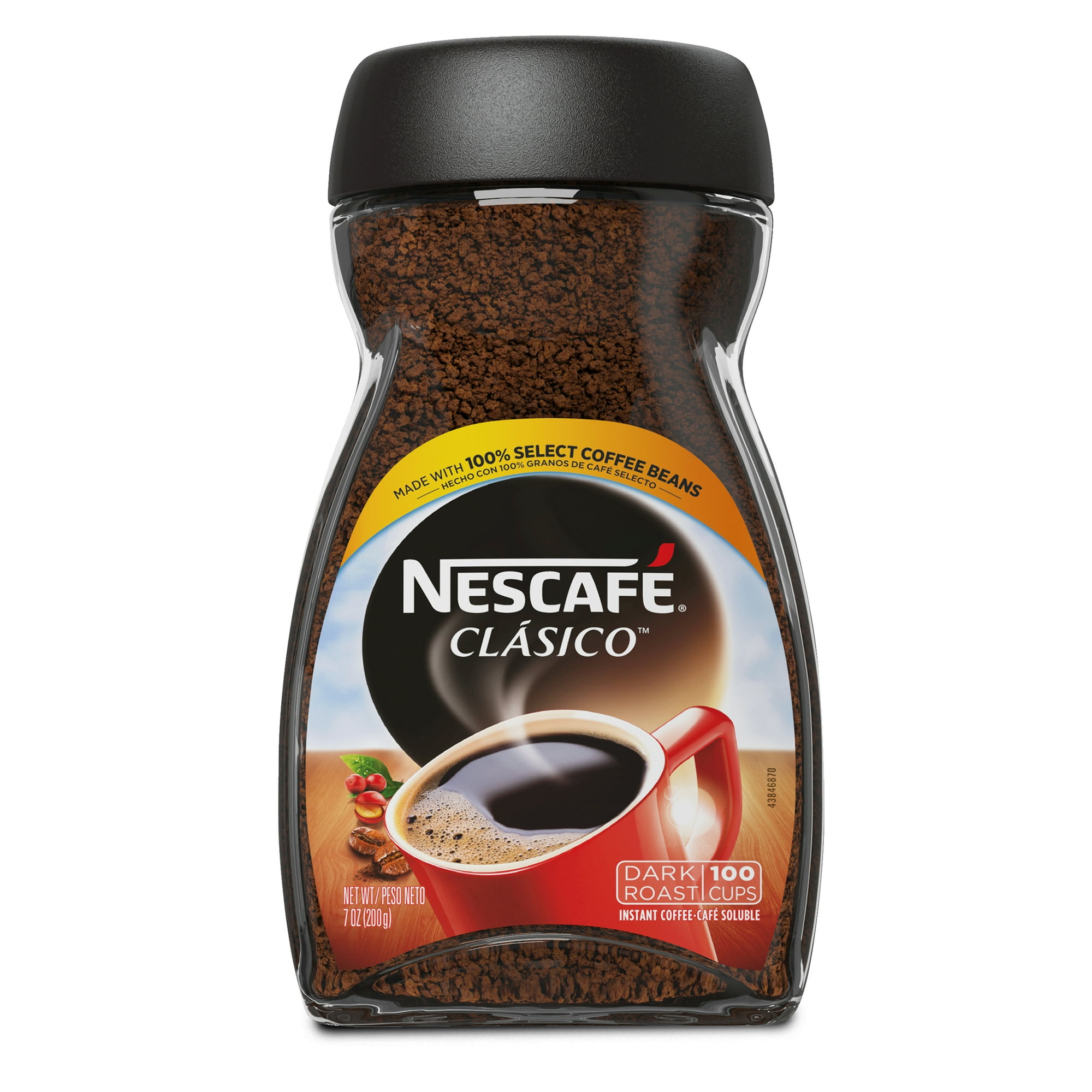 Nescafé Clasico, Dark Roast Instant Coffee, 7 oz.