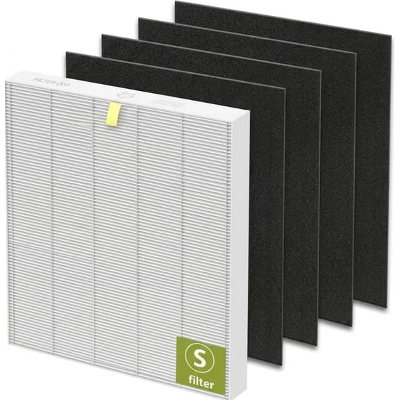 Scavenger Replacement Air Filter Compatible with Winix C545 Air Purifier, H13 True HEPA and 4 Activated Carbon Filters, 1 Pack, 12 x 9 x 2