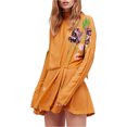 thumbnail image 1 of Free People Womens Gemma Mini Vestido, Amarillo, Grande Free People Mini, 1 of 1