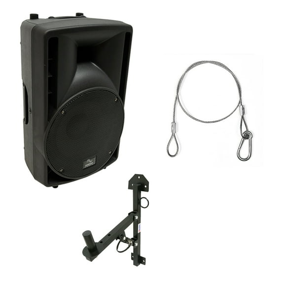 Harmony Audio HA-C10A Pro DJ 10" Powered 400W Active PA Speaker & Wall Mount