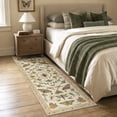 thumbnail image 3 of Lahome Washable 2'x6' Vintage Forest Butterfly Runner Rug, Beige Boho Botanical Insect Pattern Rugs for Hallway Entryway, Non-Slip Soft Carpet for Bedroom Kitchen, Beige, 3 of 11