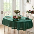 thumbnail image 6 of Holiday Evergreen Provence Lattice Cutwork 70 inch Long Fabric Dining Table Runner, 6 of 7