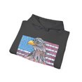 thumbnail image 4 of American flag w/ majestic bald eagle Heavy Blend Hooded Sweatshirt, 4 of 11