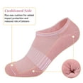 thumbnail image 3 of Loritta 10 Pairs No Show Socks for Women, Invisible Low Cut Liner Cushioned Colored Socks, Size 6-8, 3 of 6