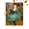 thumbnail image 3 of Vintage Moulin Rouge Dancer Canvas Wall Art, French Paris Cafe Bohemian Living Room Decor, 3 of 8