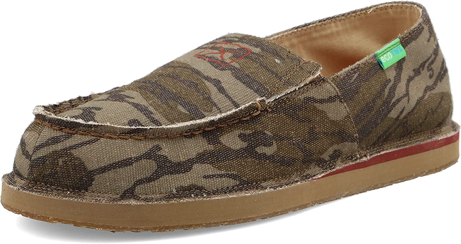 Twisted X Men's SlipOn Loafer, Mossy Oak® Bottomland® Camo, 10 M