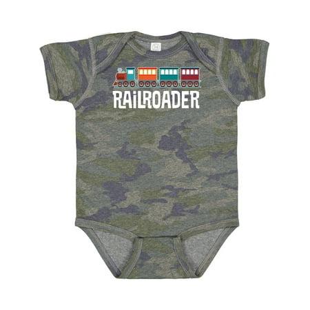 

Inktastic Railroader Train Hobby Gift Baby Boy or Baby Girl Bodysuit