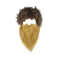 thumbnail image 4 of Conjunto de cabello y barba, disfraz de bigote, maquillaje, disfraces, facial, barbas postizas para óperas, disfraces, suministros festivos para marrón Yinane Barba larga, 4 of 8