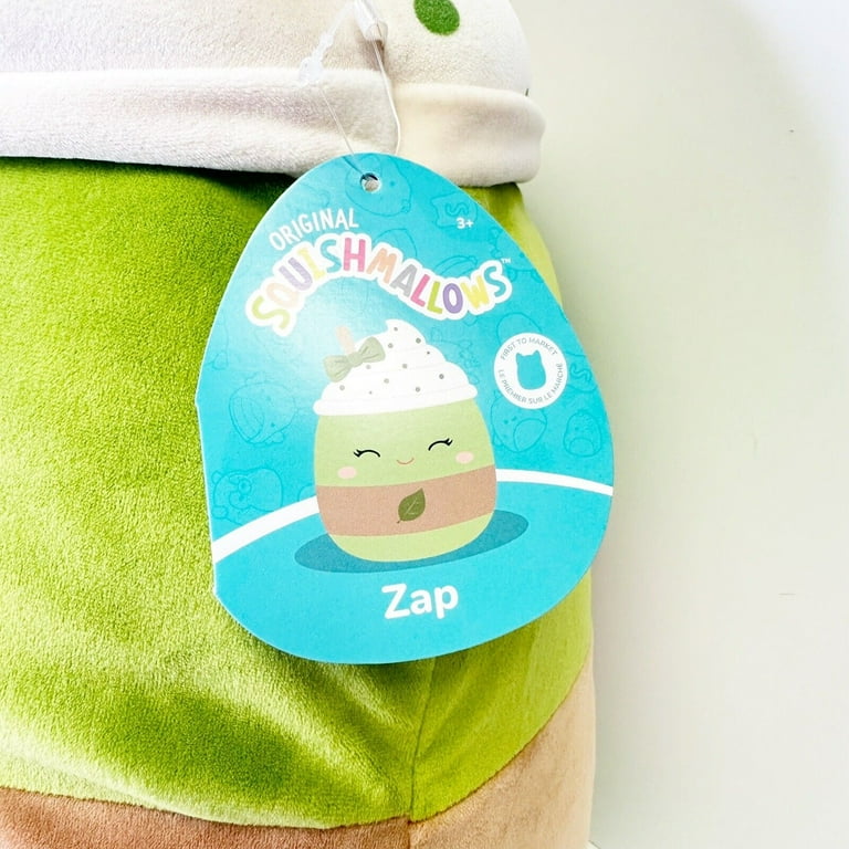 Squishmallows Zap Matcha Tea 16 Inch - Super Soft, Cuddly