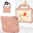 thumbnail image 3 of SaniMore for iPad 10.2 inch 9th/8th/7th Generation (2021/2020/2019) Case, Shockproof Full-Body Handle Stand Tablet Protective Kids-friendly Lightweight Cover, Pink, 3 of 6