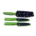 Kuhn Rikon 3pc Decorated Cutlery, Polka Dots Green