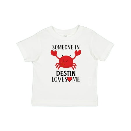 

Inktastic Someone in Destin Loves Me Gift Baby Boy or Baby Girl T-Shirt
