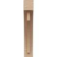 thumbnail image 2 of 3"W x 6"D x 18"H Thin Rivera Rough Cedar Woodgrain TimberThane Corbel, Primed Tan, 2 of 6