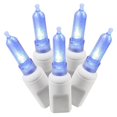 thumbnail image 1 of Vickerman X6W7502 Vickerman 50 Blue Italian LED on White Wire 25' Christmas Light Strand, 1 of 1
