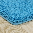 thumbnail image 2 of Lavish Home 67-18-B Memory Foam Shag Bath Mat, Blue - 2 Piece, 2 of 3