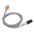 thumbnail image 3 of Soda Refill Adapter, CO2 Refilling Connector Firm Connection High Temperature Ductility 60in Hose  For Replacement Stainless Steel Hose, 3 of 8