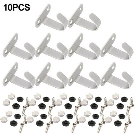 

Set of 10 Wall-Mounted Key Hooks for Coats Scarves Bag Wall Mounted Ceiling Hook