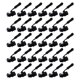 thumbnail image 2 of Kit de reparación de cremalleras de 30 piezas, repuesto de cabezal de tornillo ajustable, cremallera desmontable L, 2 of 9