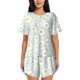 thumbnail image 1 of Balery Daisies Flowers Conjunto de Pijama para Mujer con Estampado, Dos Piezas de Manga Corta y Shorts, Ropa de Dormir Suave con Cuello Redondo y Bolsillos-XX-Large, 1 of 6