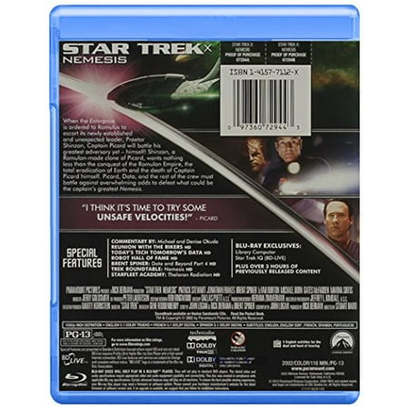 Star Trek: Nemesis [Blu-ray] [2002]