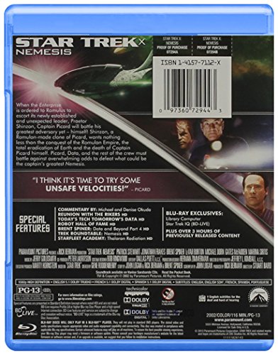 Star Trek X: Nemesis (Blu-ray), Paramount, Sci-Fi & Fantasy - image 3 of 3