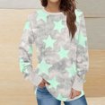 thumbnail image 2 of Oalirro Womens Fashion Top Casual Solid Crewneck Long Sleeve Shirts Tunic Tops, 2 of 6