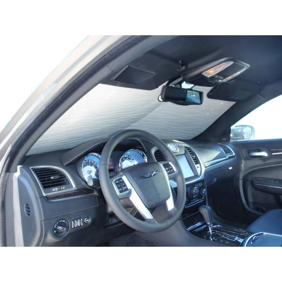 HeatShield, The Original Windshield Sun Shade, Custom-Fit for Chrysler 300 Sedan w/o Sensor 2011-2021, Silver Series