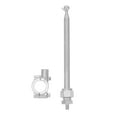thumbnail image 3 of Miangastore Antenne Télescopique Réglable en Acier Inoxydable pour Support de Mât de Drapeau de Moto Support de Drapeau pour Vélos Tout-Terrain et de Rue, 3 of 9
