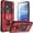 Red, variant on Xilaimitoo Phone Case for Moto G Power 2021, with Slide Camera Cover , 360 Full Body Military-Grade Phone Case with Kickstand for Moto G Power 2021
