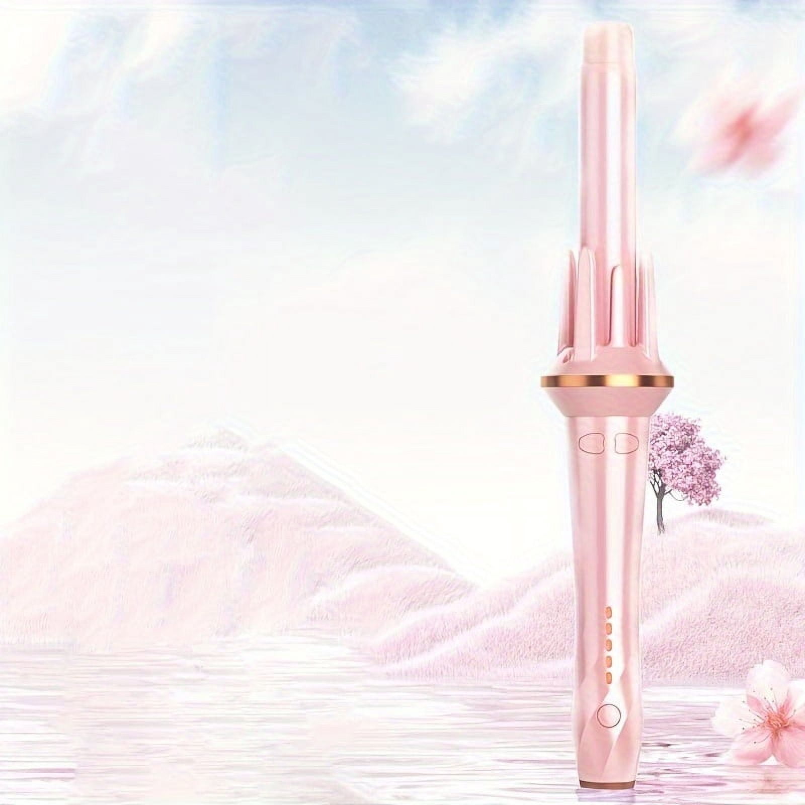 32mm deluxe automatic rotating curling iron, easily curls and waves, provides preset temperature settings for every hair type