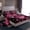 Black Pink A, variant on Homewish Initial P Letter Twin Sheet Sets, Black Pink Sequin Print Twin Fitted Sheet, Romantic Butterfly Animal Flat Sheet, Microfiber Bedroom Decor, 3pcs