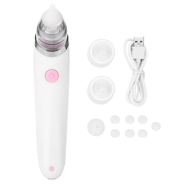 Aspirador nasal para bebé Limpiador de nariz eléctrico Acné nasal Succionador de espinillas Rosa