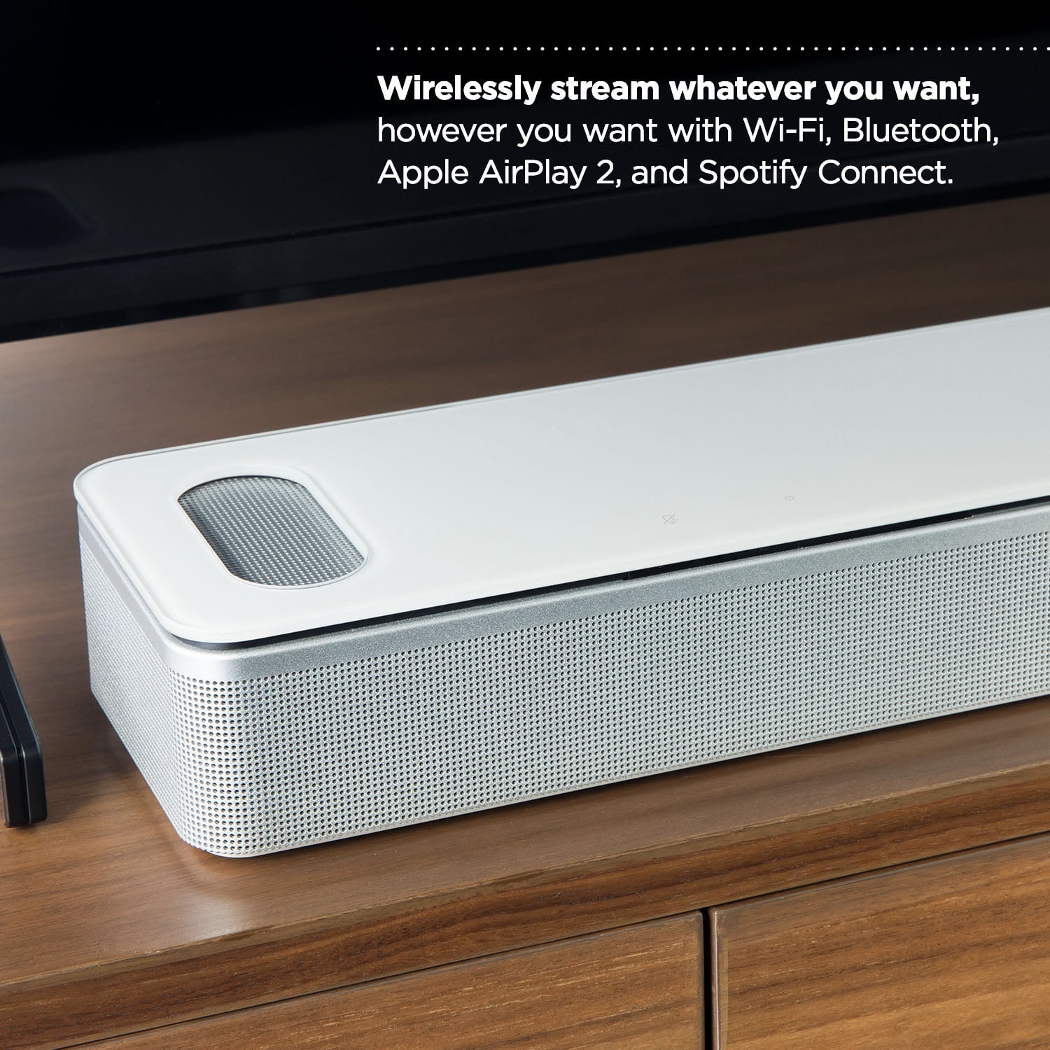 Bose Smart Soundbar 900 TV Wireless Bluetooth Surround Sound Speaker  System, White 