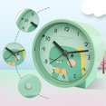 thumbnail image 4 of Despertador para Niños, Despertador De Viaje, Despertador De Cuarzo De Viaje Ligero Pequeño, Despertador Analógico Silencioso No Repetitivo Con Snooze Y Luz,Green JAMW Sencillez, 4 of 5