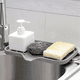 thumbnail image 3 of Bandeja de silicona para fregadero con escurridor de jabón, escurridor de esponja, escurridor de jabón, escurridor de cocina, 3 of 6