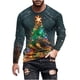 thumbnail image 2 of Blusas y camisas de manga larga con cuello redondo para hombre, moda navideña, informal, estampado, cuello redondo, manga larga, blusa estampada para hombre, blusa de poliéster, 2 of 5
