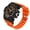 Black Orange, variant on Men's Large Face Watches 5ATM Outdoor Sports Military Digital Transparent Watch Multi Function Water Resistant Backlight Alarm Stopwatch LED Rugged Wristwatch for Training Hiking