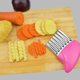 thumbnail image 5 of Astilladora de patatas de acero inoxidable con cuchilla ondulada, cortador de patatas fritas, rebanador de verduras, rosa Sincero Hogar, 5 of 5