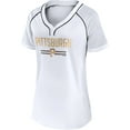 thumbnail image 2 of Women's Fanatics White Pittsburgh Pirates Play Calling Raglan V-Neck T-Shirt, 2 of 3