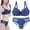 Blue, variant on Lace Bras Sets for Women,Women Bras Ladies Suit French Underwire Medium Thickness