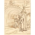 thumbnail image 2 of Wilhelm Marstrand 15x18 Gold Ornate Wood Frame and Double Matted Museum Art Print Titled - The Slip Guard at the Castle Sport (1810 - 1873), 2 of 4