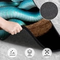 thumbnail image 3 of Naloa Blue Viper Snake Car Foot Mat Set of 4 Pieces - Universal Floor Liner Neoprene Full Set Floor Mats for Cars Trucks SUV, 3 of 7