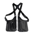 thumbnail image 1 of Guardurnaity Bolso de pecho negro para exteriores con múltiples bolsillos impermeable y correas ajustables bolso de chaleco versátil Bolsas de mensajero y de hombro, 1 of 6